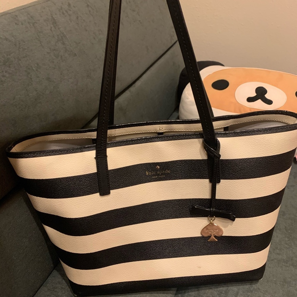 Kate spade stripe tote bag